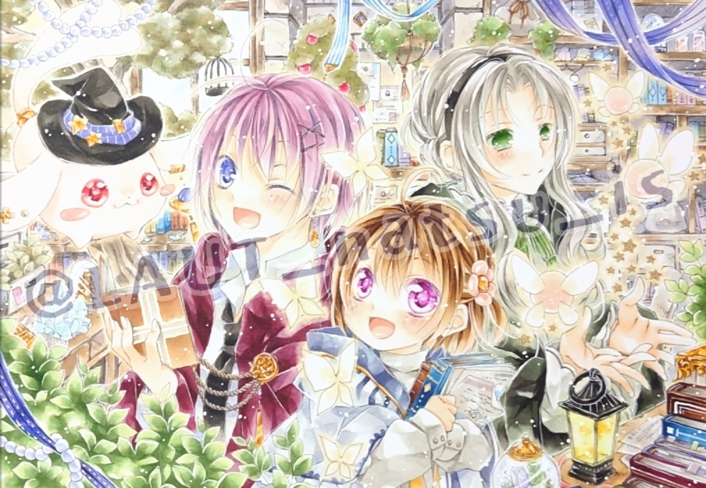 原画【見習い魔女と魔法の帽子】シリーズ