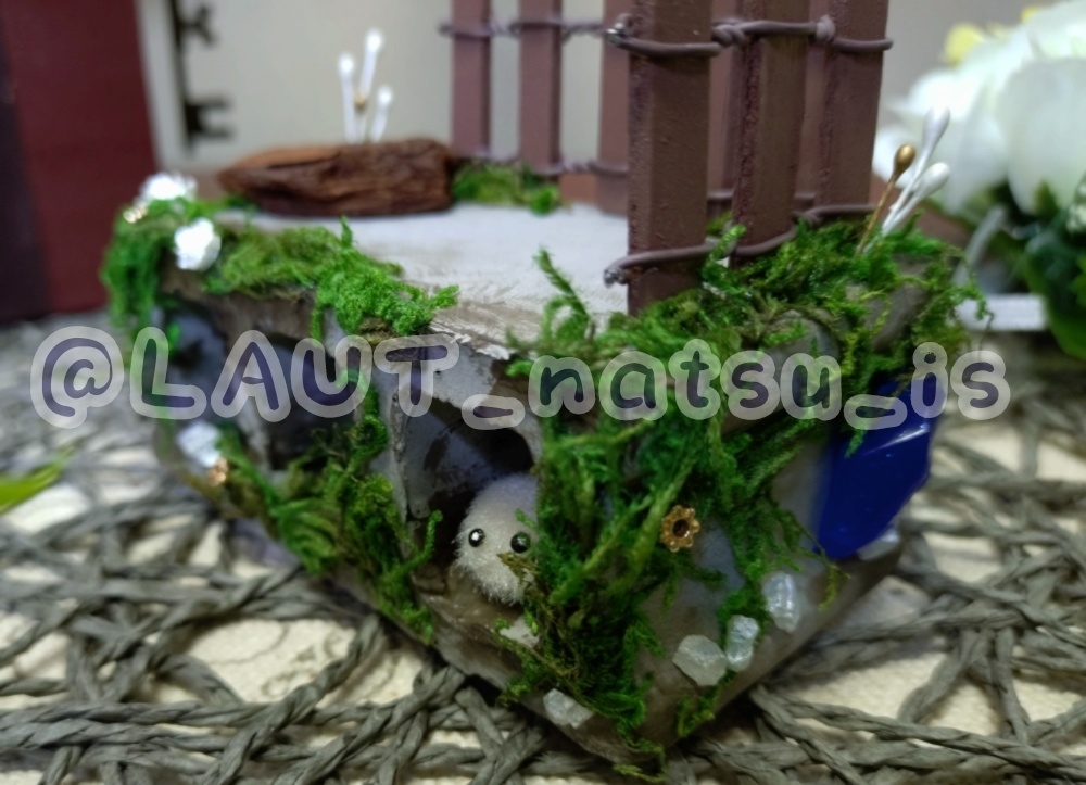 ミニチュア作品【ブロックの小さな住人】