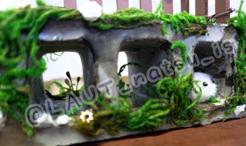 ミニチュア作品【ブロックの小さな住人】