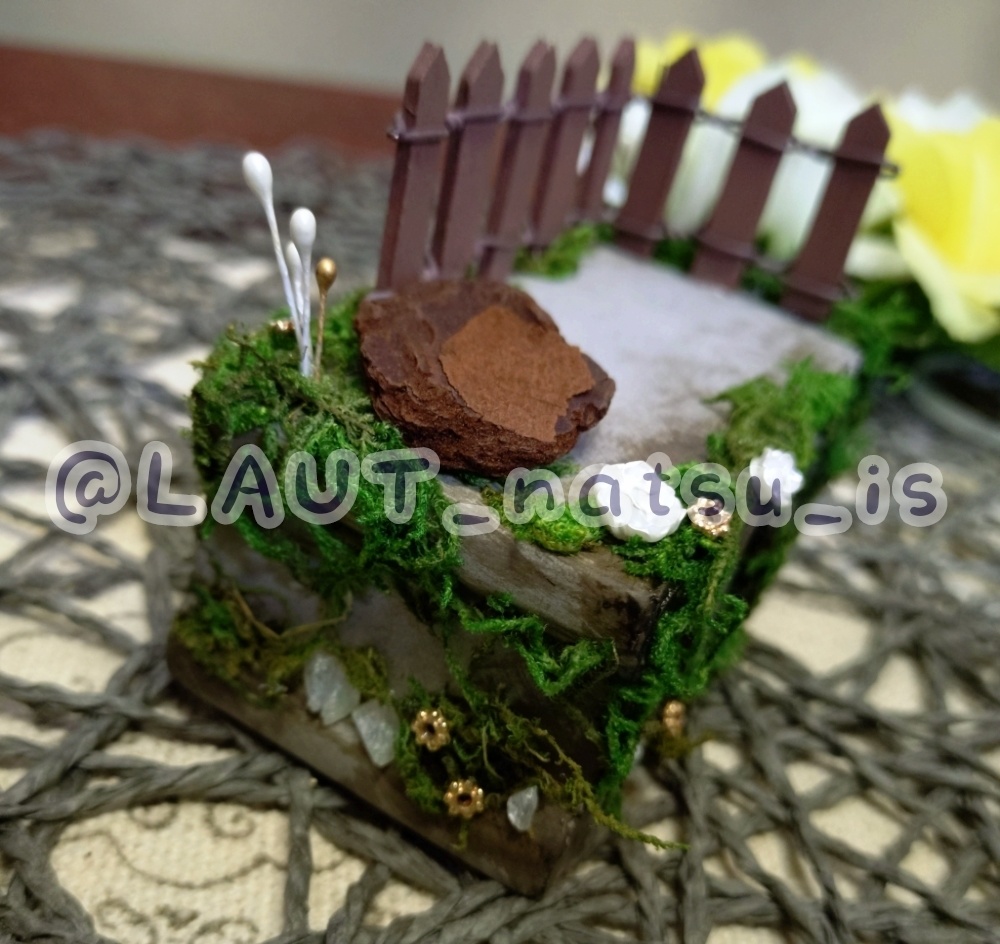 ミニチュア作品【ブロックの小さな住人】