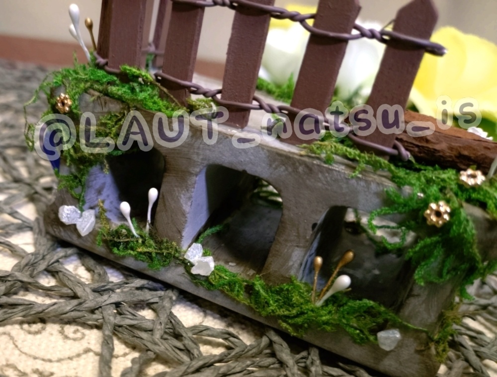 ミニチュア作品【ブロックの小さな住人】