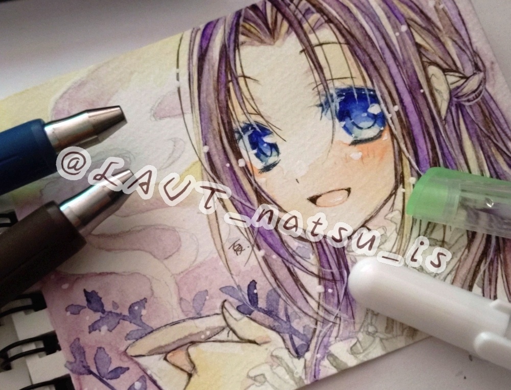 原画【水彩シリーズ】ミニスケッチブック