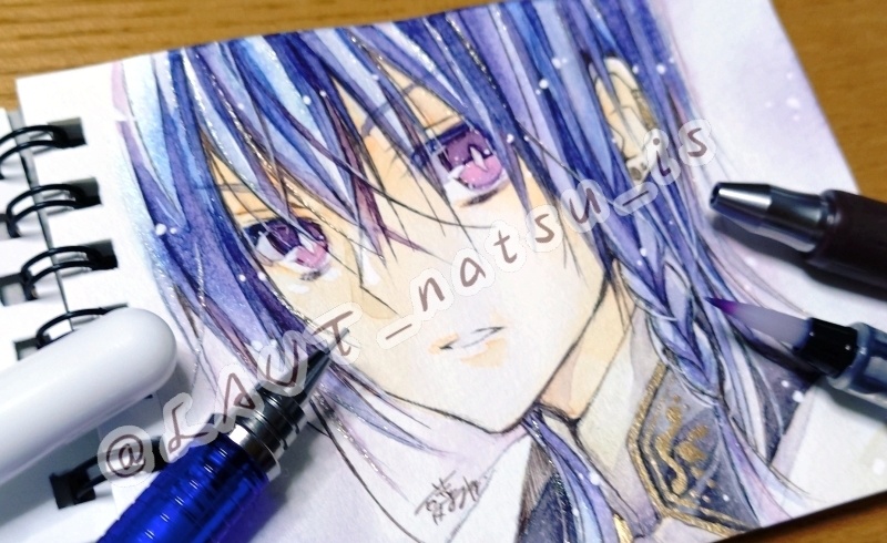 原画【水彩シリーズ】ミニスケッチブック