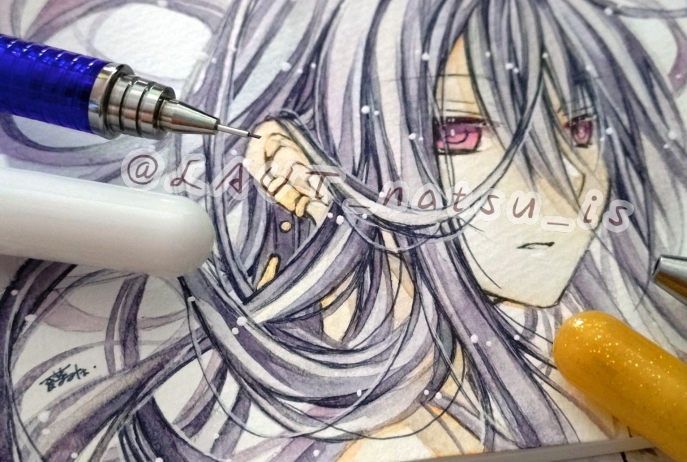 原画【水彩シリーズ】ミニスケッチブック