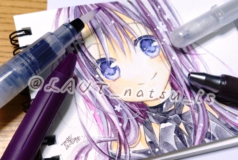 原画【水彩シリーズ】ミニスケッチブック