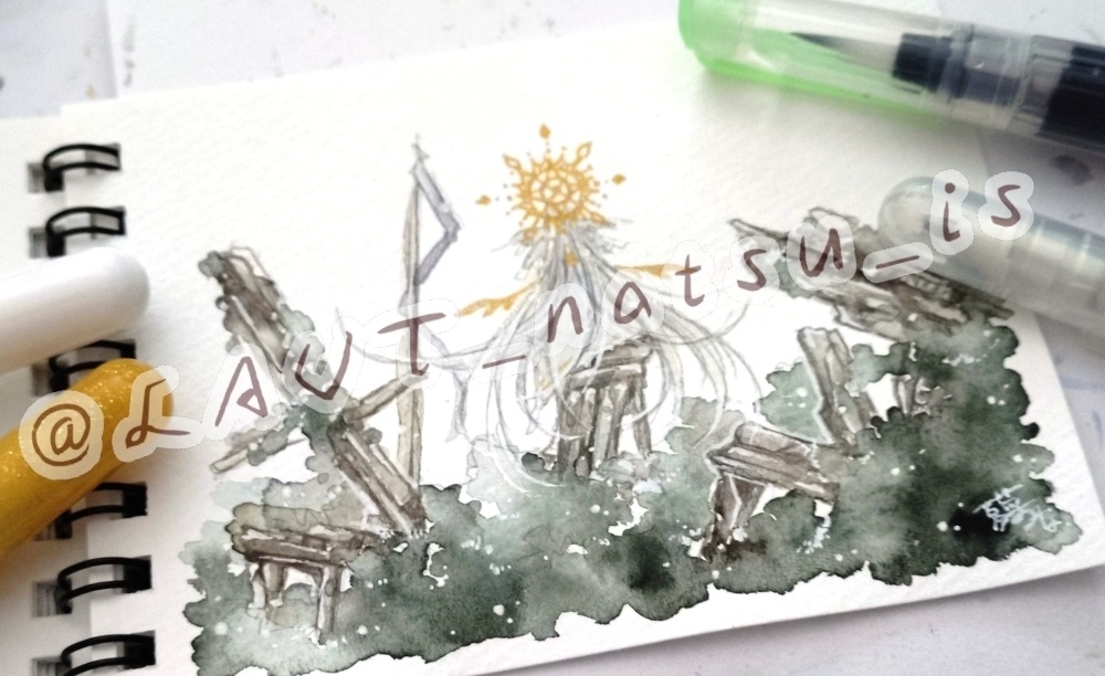 原画【絵墨シリーズ】ミニスケッチブック