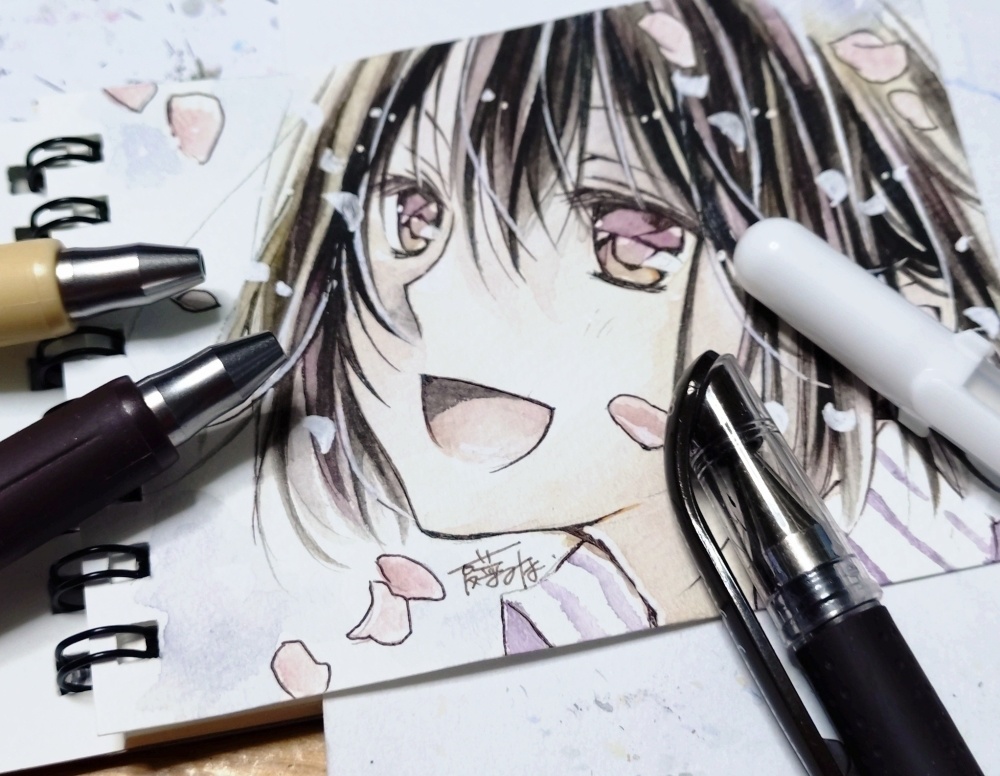 原画【絵墨シリーズ】ミニスケッチブック