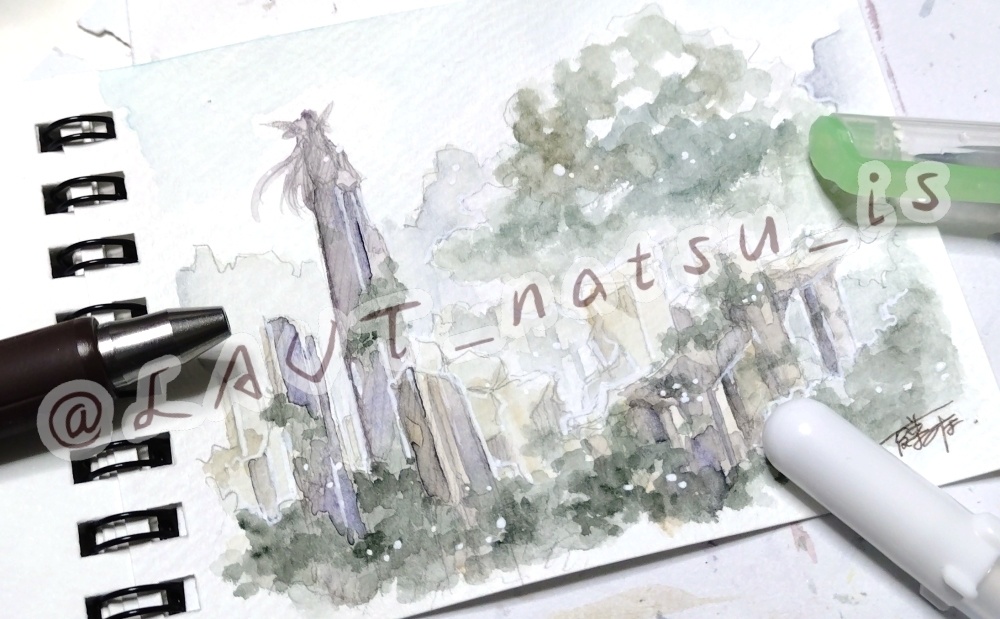 原画【絵墨シリーズ】ミニスケッチブック