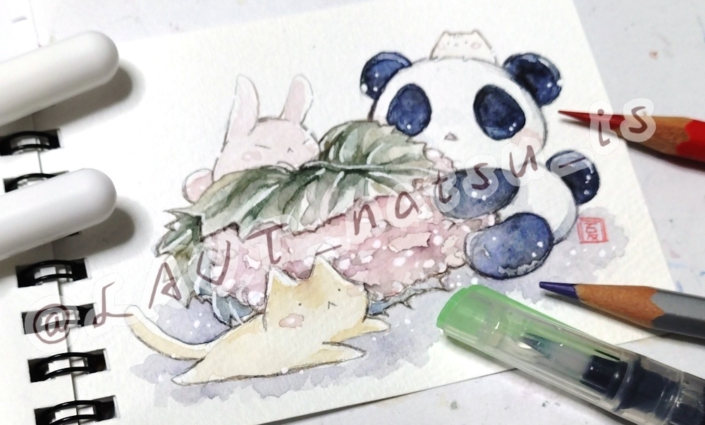 原画【絵墨シリーズ】ミニスケッチブック