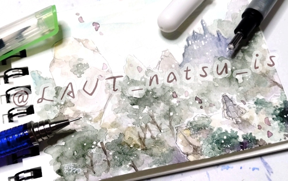 原画【絵墨シリーズ】ミニスケッチブック