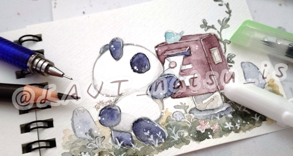 原画【絵墨シリーズ】ミニスケッチブック