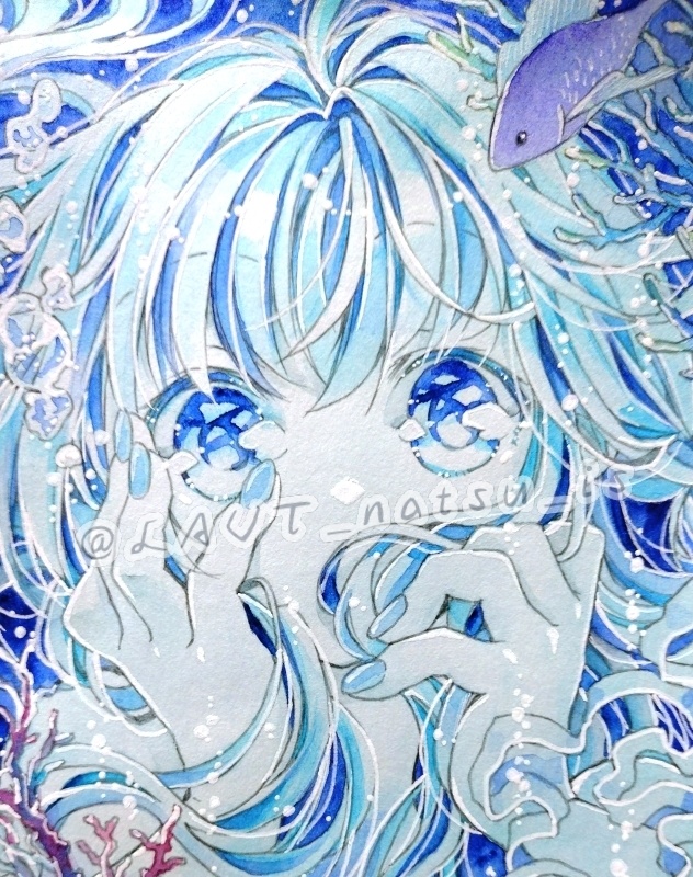 原画【ラグーンブルー】セット