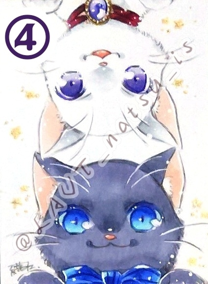 原画【月と猫】シリーズ