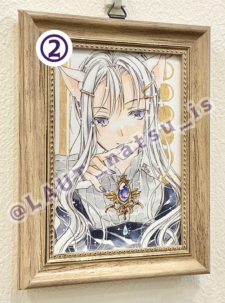 原画【月と猫】シリーズ