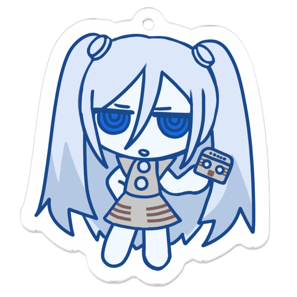 創作キャラ　睡眠薬くん　ぷちアクキー