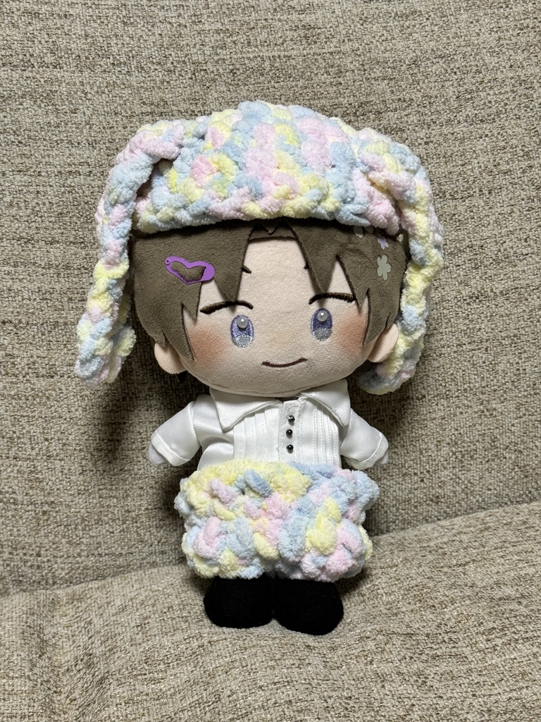 わんぱく用ねこみみ、うさ耳帽子、パンツセット