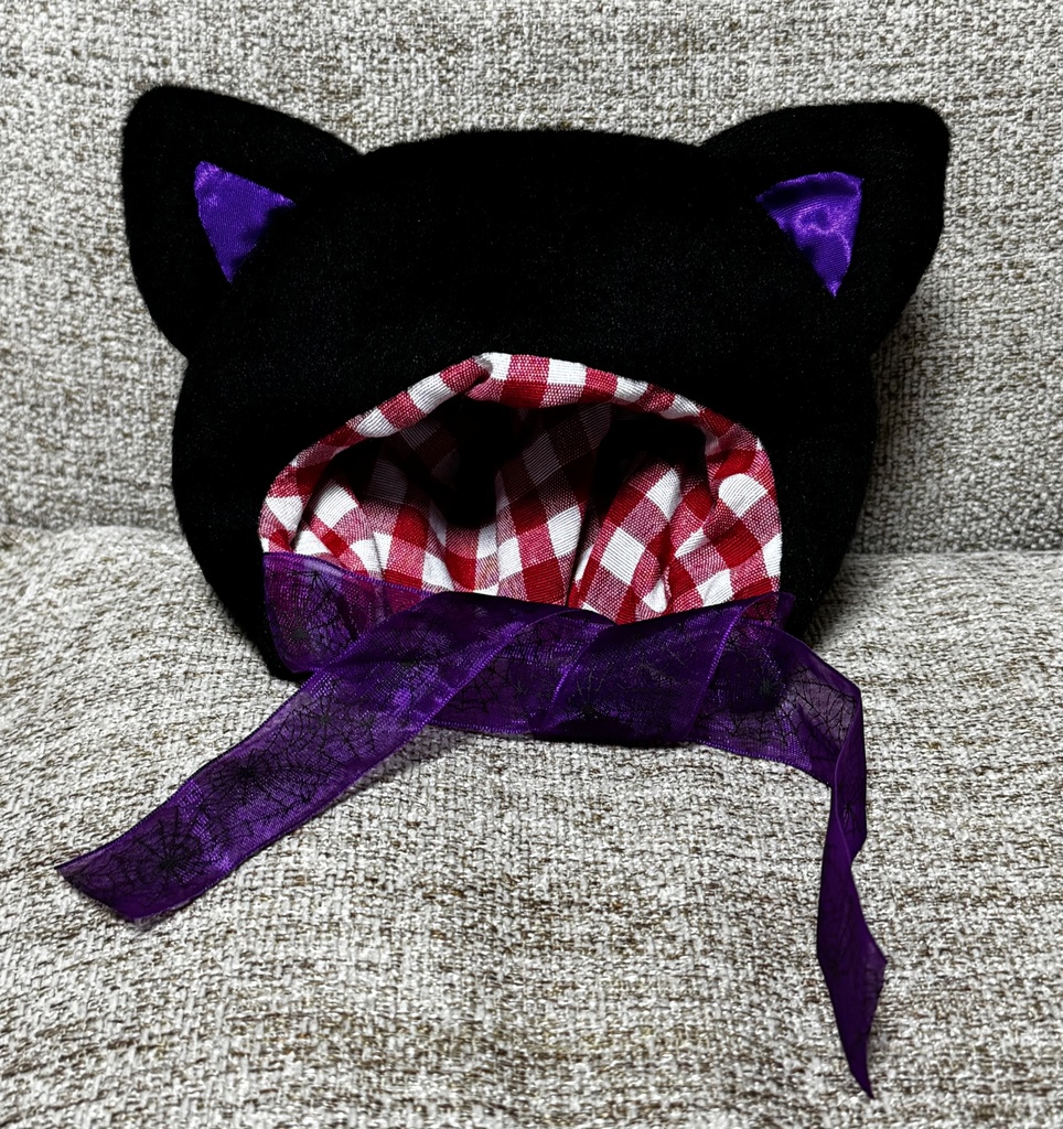 ねこちゃん頭巾　わんぱく用