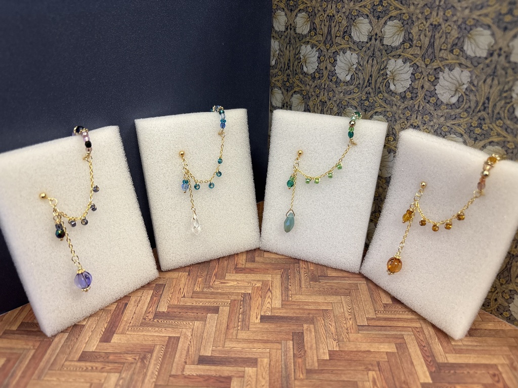 イヤカフ付きピアス（イヤリング）〜リチャード〜