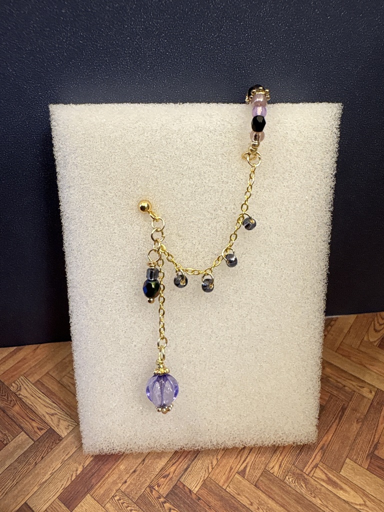 イヤカフ付きピアス(イヤリング)〜リチャード〜