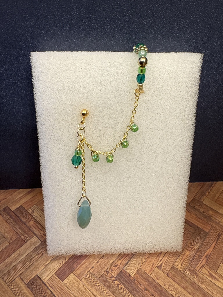 イヤカフ付きピアス(イヤリング)〜リチャード〜