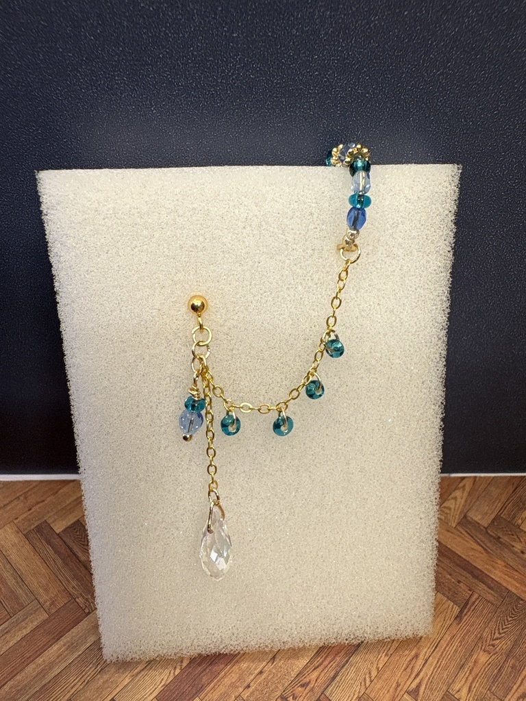 イヤカフ付きピアス(イヤリング)〜リチャード〜