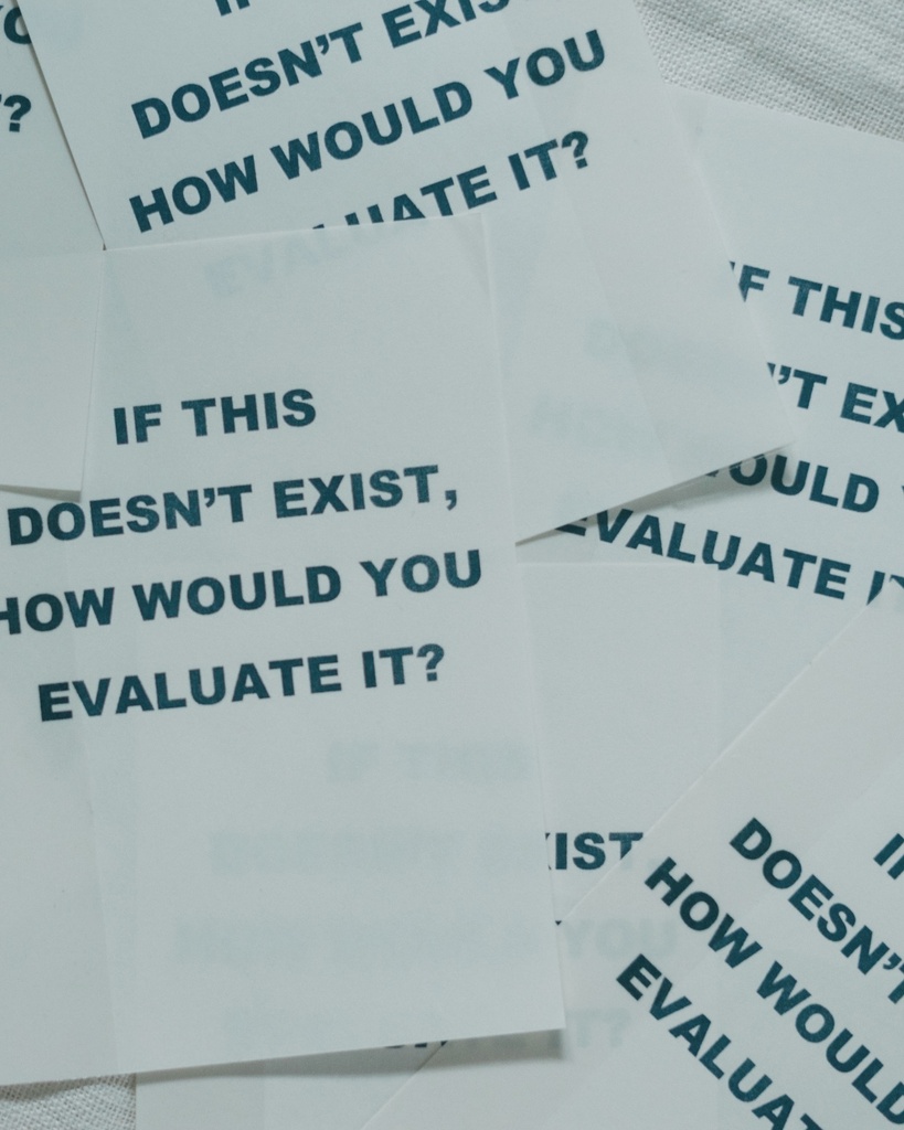 ZINE 『IF THIS DOESN’T EXIST HOW WOULD YOU EVALUATE IT?』