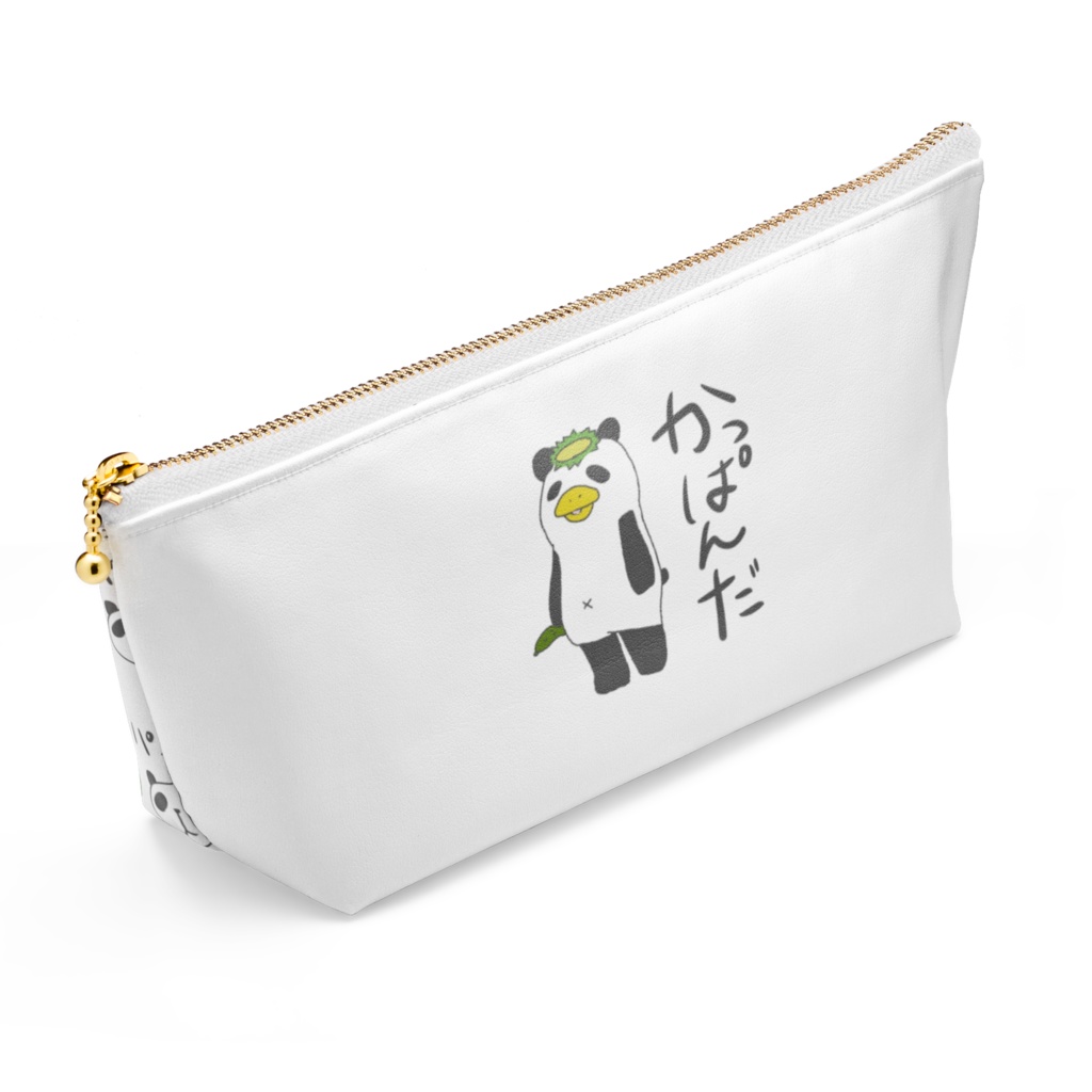 カッパとパンダのキメラのポーチ(試)