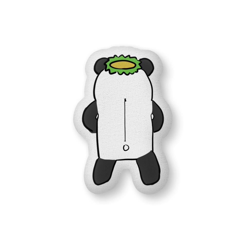 カッパとパンダのキメラのクッション