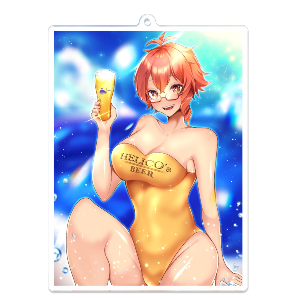 HELICO's BEER アクリルキーホルダー(2022年夏ver.)
