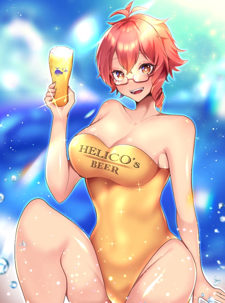 HELICO's BEER アクリルキーホルダー(2022年夏ver.)
