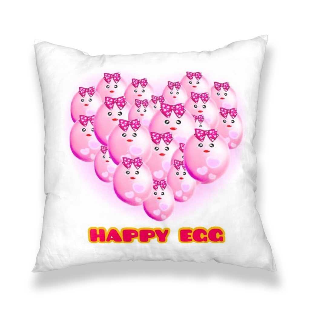 ハッピーエッグクッションカバー