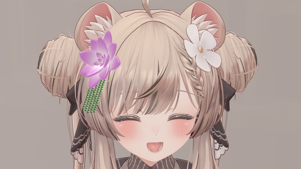 簪にもできるシンプルなお花のヘアアクセ