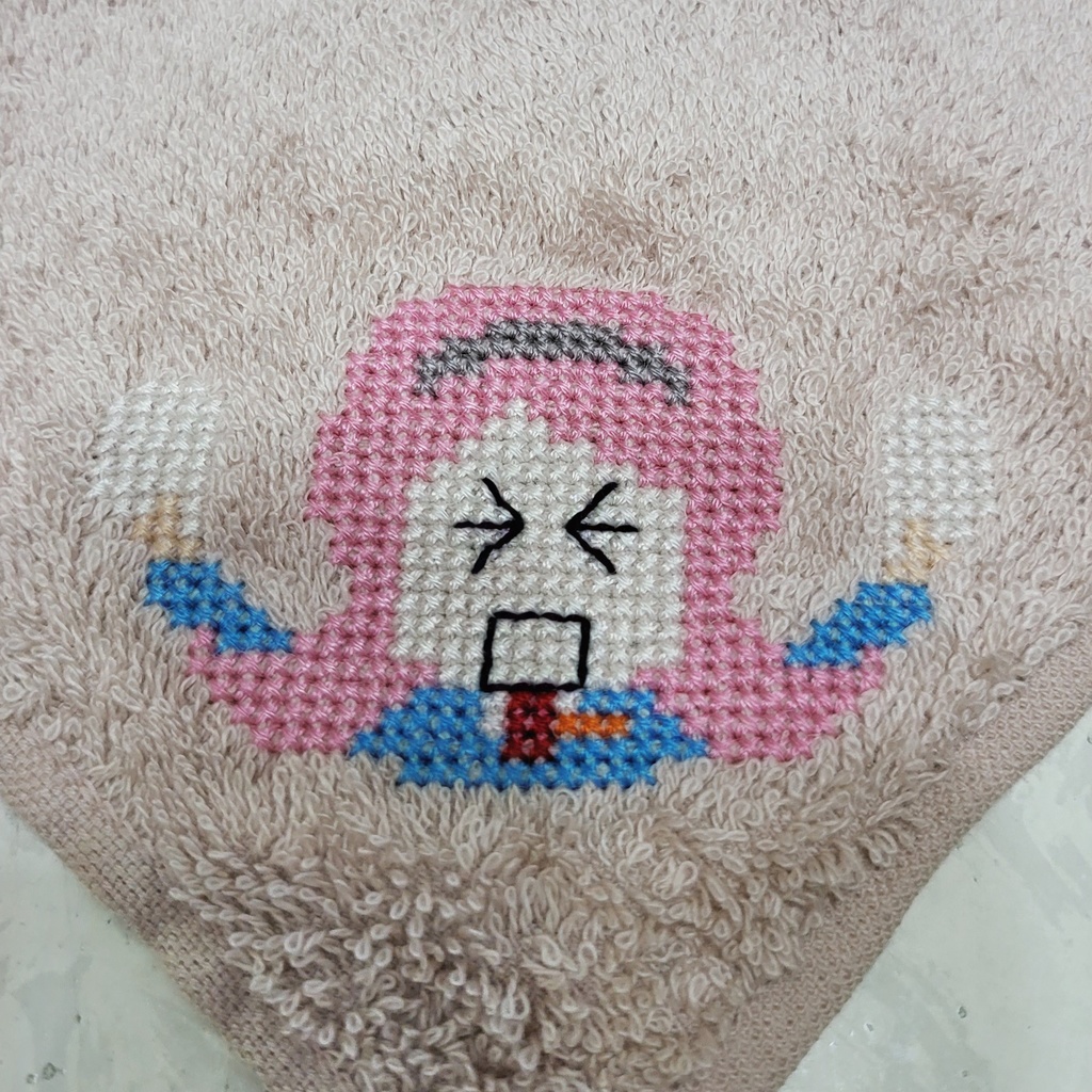 ちくちくタオルハンカチ【ママサバオ】○