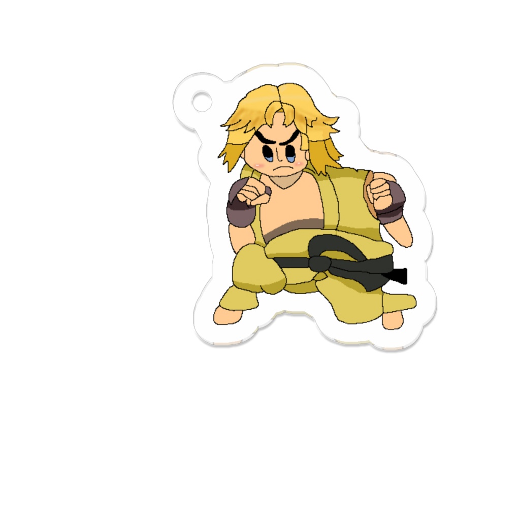 アクリルキーホルダー ケン黄色 Hazukinisio Booth