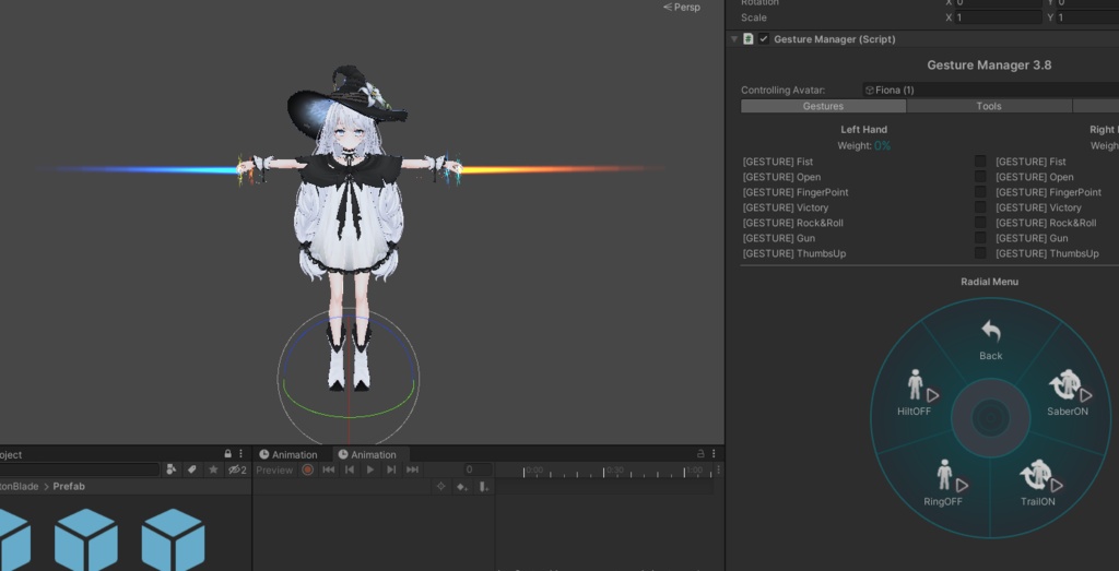 「 フォトンブレード 」パーティクル