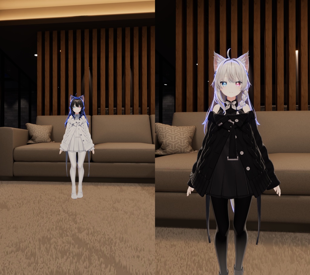 距離で色変わるやつ(lilToon)