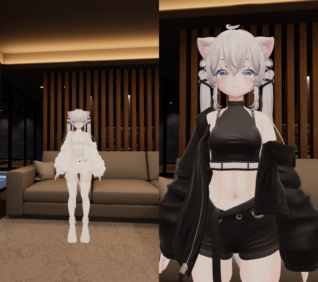 距離で色変わるやつ(lilToon)