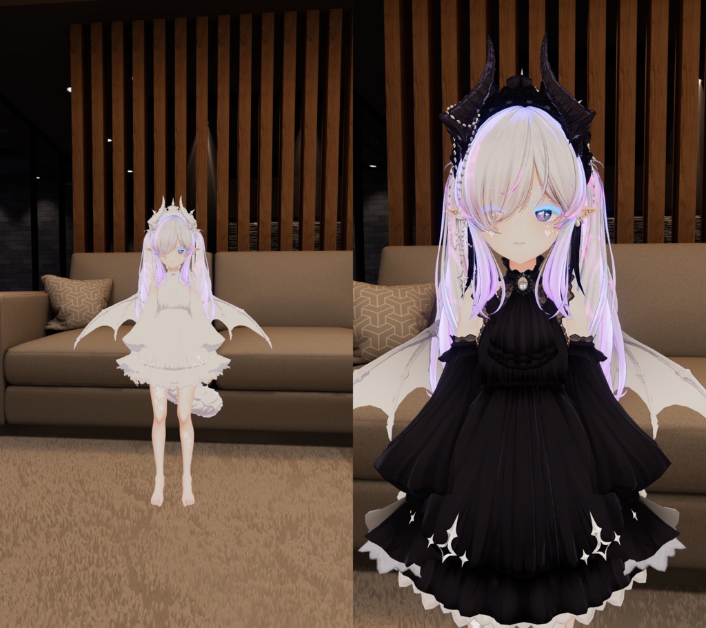 距離で色変わるやつ(lilToon)