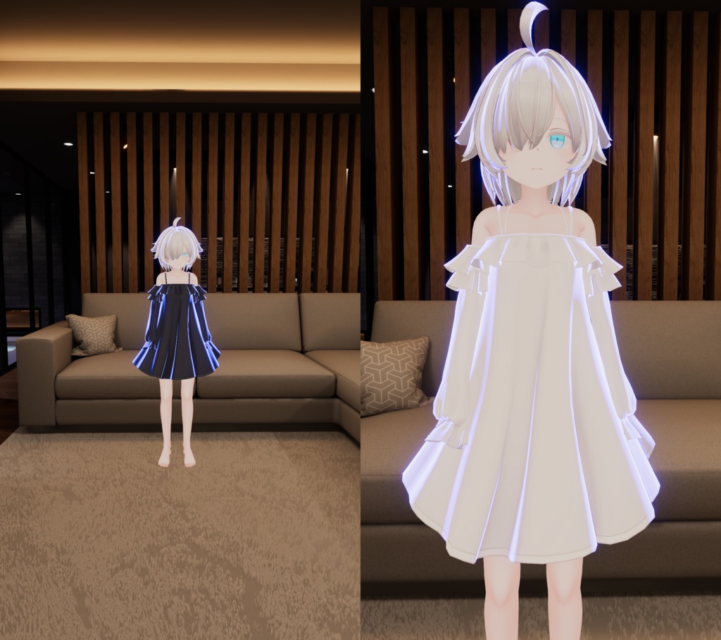 距離で色変わるやつ(lilToon)