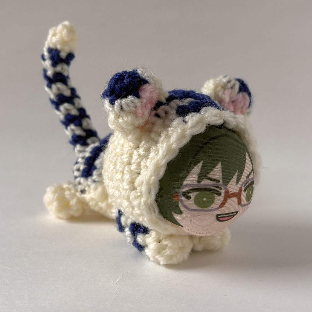 【再販】寝そべり着ぐるみ*ホワイトタイガー*おまんじゅう用