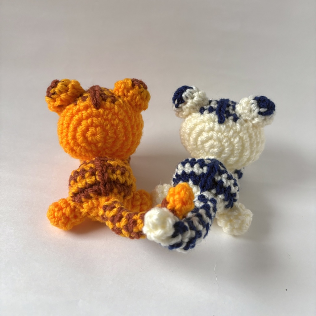 【再販】寝そべり着ぐるみ*ホワイトタイガー*おまんじゅう用