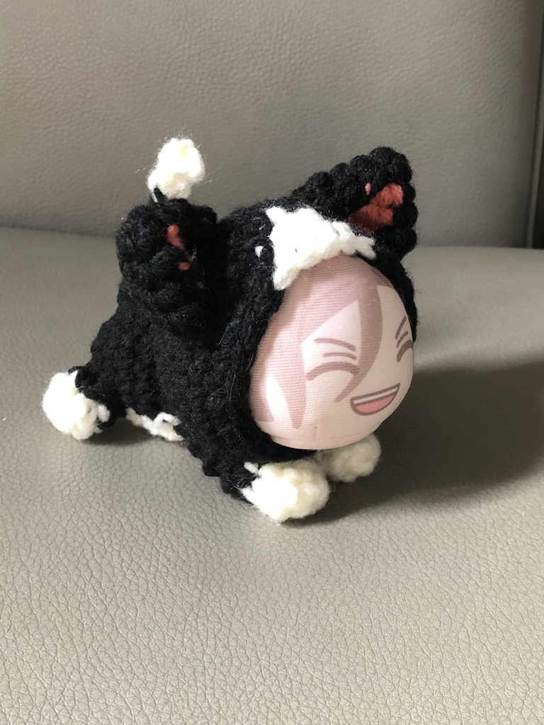 寝そべり着ぐるみ*ハチワレ猫*おまんじゅう用