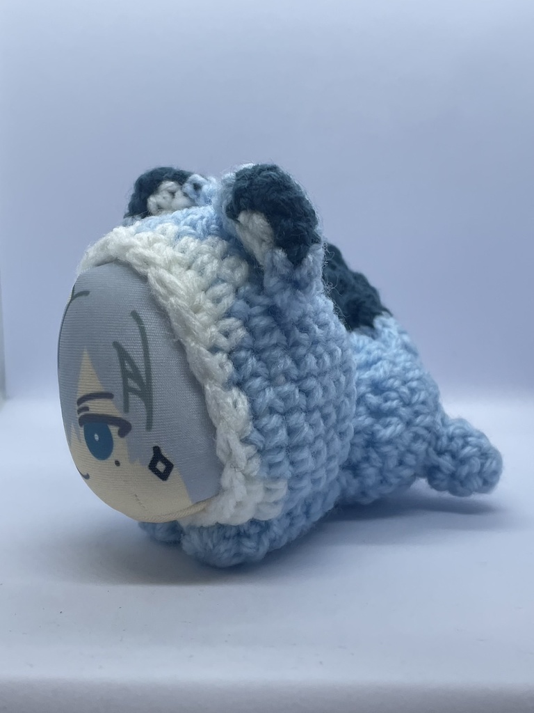 寝そべり着ぐるみ*オオカミ ブルー系*おまんじゅう用