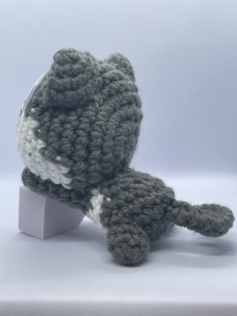 寝そべり着ぐるみ*ハチワレねこ グレー*おまんじゅう用