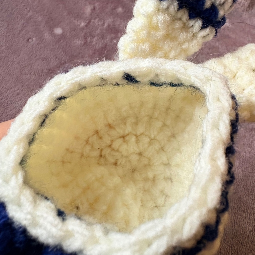 寝そべり着ぐるみ*うさぎ*おまんじゅう用(ネイビー)