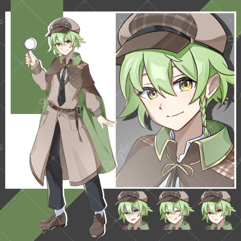 キャラクター立ち絵素材vol.1 探偵くん