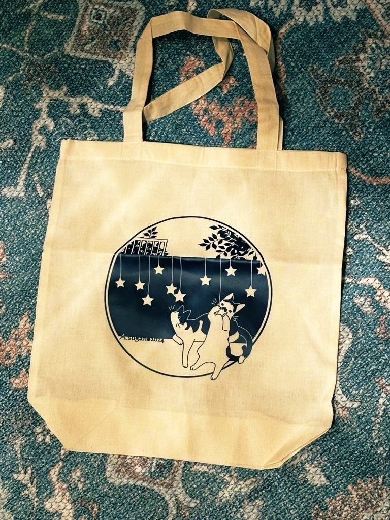 漱石先生と八郎さんのトートバッグ【絵・南野ましろ】