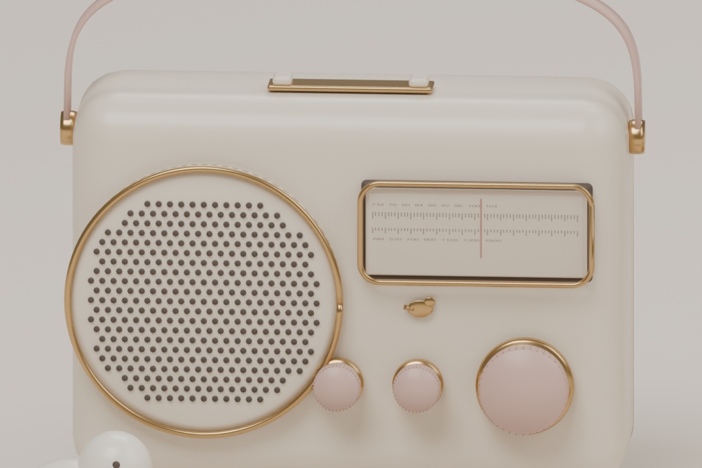 【無料 / Free】【VRChat】KOTORI RETRO AUDIO|小鳥のレトロオーディオ小物11点・3色 / Retro Audio Props
