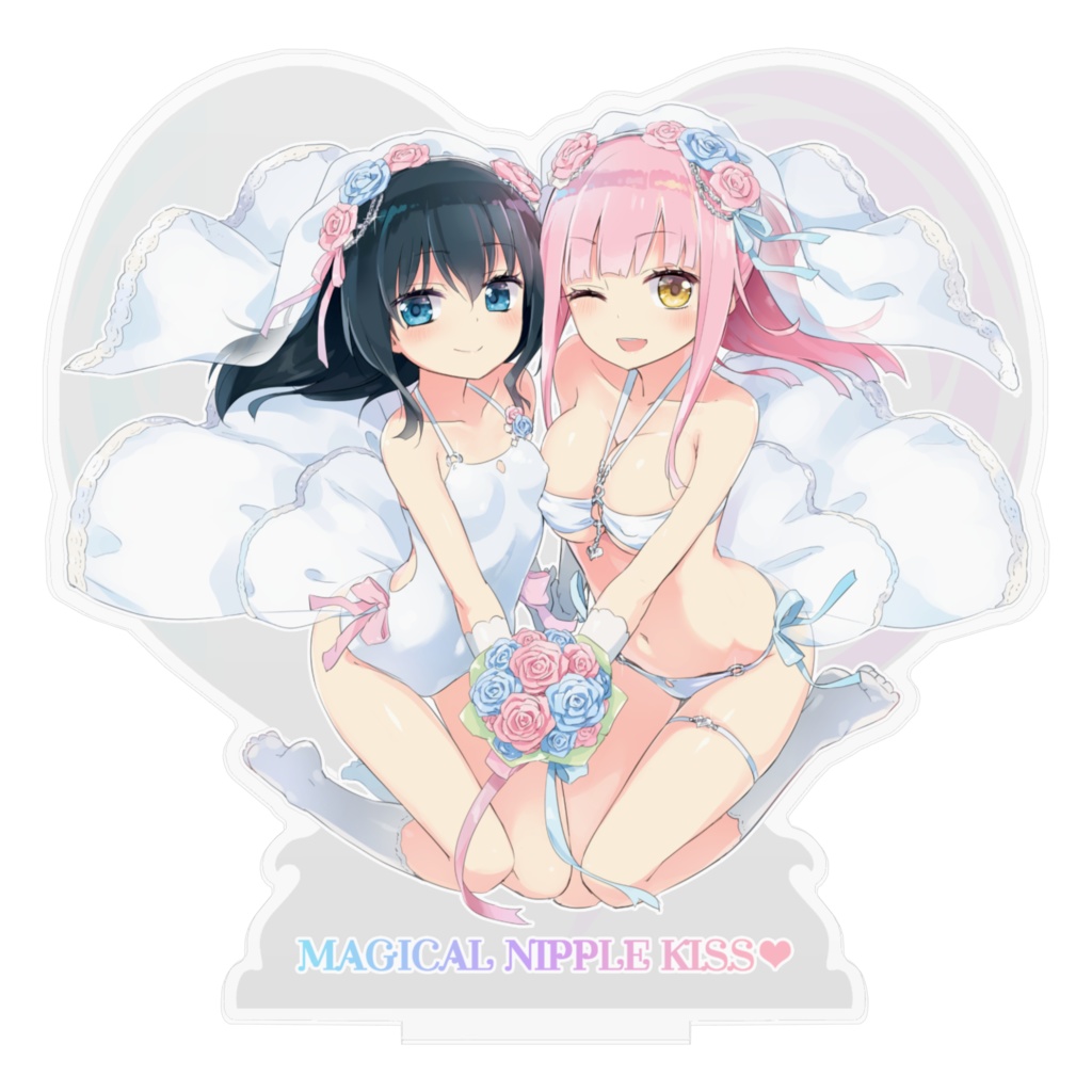 アクリルフィギュア:マジカルニップルキッス ウェディングVer
