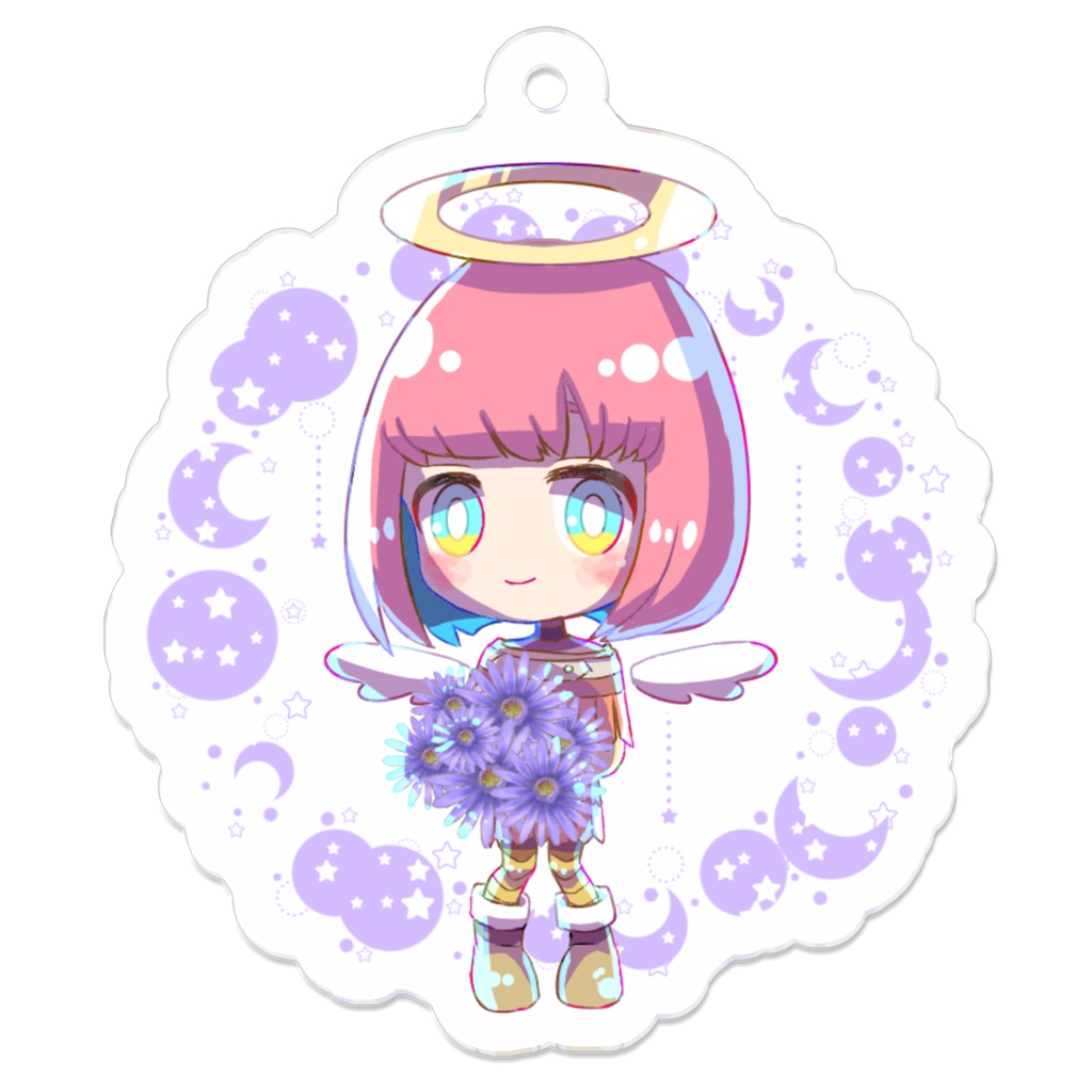 ナインちゃんアクキー(紫苑)